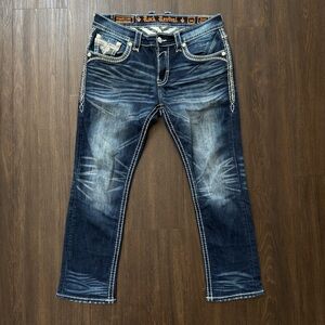 Rock Revival Men's Blue Jeans - 34